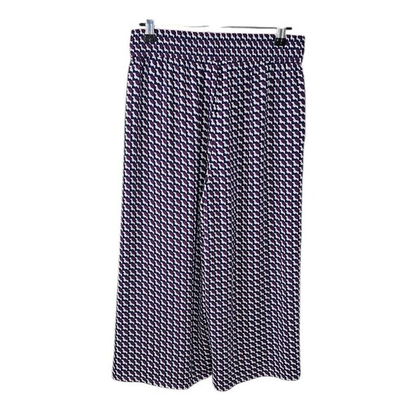 Aritzia Babaton Luiz Wide Leg Cropped Tie Waist Print Pants, Size Small, NWT - Picture 3 of 10